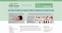 Desktop Screenshot of chestercountyobgyn.com