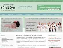 Tablet Screenshot of chestercountyobgyn.com